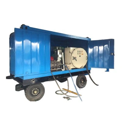 고압 물 발파 기계